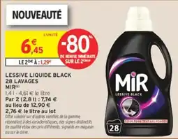 Intermarché MiR Lessive Black offre
