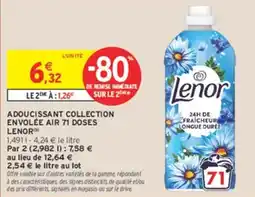 Intermarché Lenor Adoucissant Collection Envolée Air offre