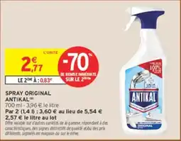 Intermarché ANTIKAL SPRAY ORIGINAL offre