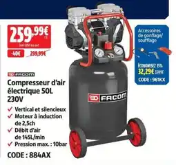 Screwfix FACOM Compresser d'air électrique offre