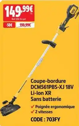 Screwfix DEWALT Coupe-bordure DCM561PBS-XJ 18V offre