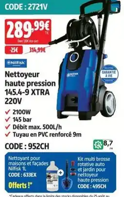 Screwfix Nilfisk Nettoyeur haute pression 145.4-9 XTRA offre
