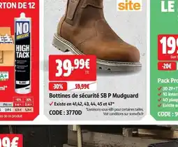 Screwfix SB P Mudguard Bottines de sécurité offre