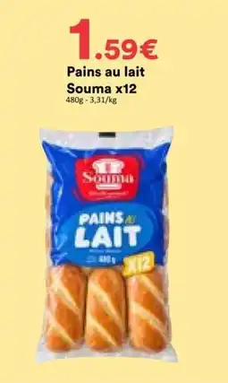 Hmarket Souma Pains au lait offre