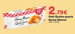 Hmarket Bonne Maman Petit Quatre-quarts offre