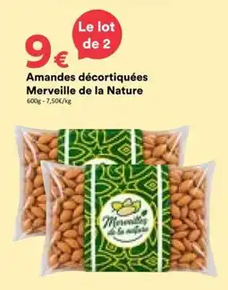 Hmarket Merveille de la Nature Amandes décortiquées offre