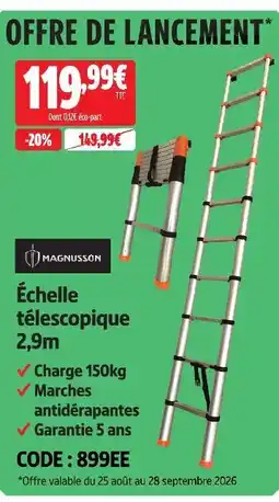 Screwfix Magnusson échelle télescopique offre
