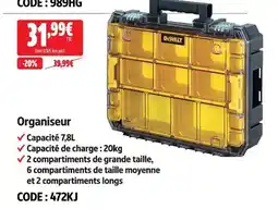 Screwfix Dewalt organiseur offre