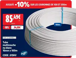 Screwfix Fixoconnect tube multicouche nu blanc offre