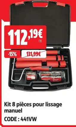 Screwfix Kit 8 pièces pour lissage manuel offre