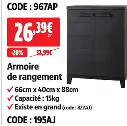 Screwfix Armoire de rangement offre