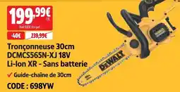 Screwfix Tronçonneuse 30cm dcmcs565n-xj 18v li-ion xr - sans batterie offre