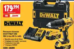 Screwfix Dewalt perceuse visseuse dcd777m2t-qw 18v li-ion xr 2 x 4ah offre
