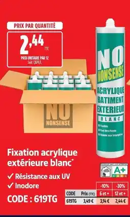 Screwfix Acrylique bâtiment extérieur blanc offre