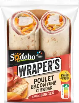Auchan Sodebo wraper's poulet & bacon fumé sodebo offre