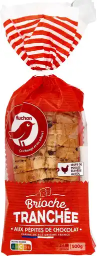 Auchan Auchan brioche tranchée pépites chocolat auchan offre
