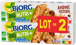Auchan Bjorg biscuits d'avoine au chocolat bio bjorg offre