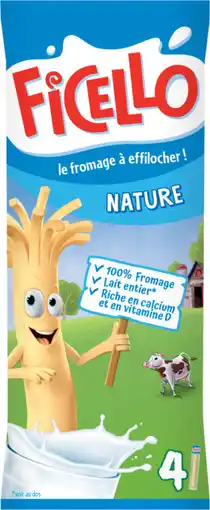 Auchan Ficello bâtonnets de fromage nature ficello offre