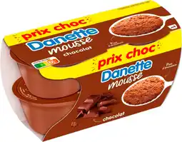 Auchan Danone mousse chocolat danette offre