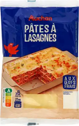 Auchan Auchan pâtes à lasagnes auchan offre