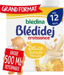 Auchan Bledina céréales lactées biscuitées goût vanille blédina offre