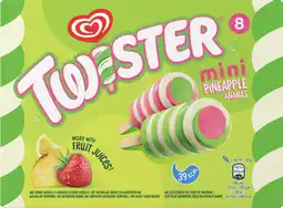 Auchan Miko mini glace à l'eau ananas fraise citron twister offre