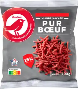 Auchan Auchan viande hachée pur bœuf 15% mg surgelée auchan offre