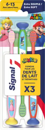 Auchan Signal brosse à dents enfant super mario signal offre