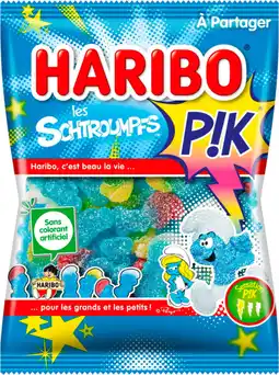 Auchan Haribo bonbons schtroumpf pik haribo offre