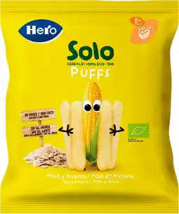 Auchan Hero snack mais et avoine bio hero solo offre