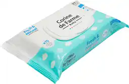 Auchan Corine de farme lingettes fresh & natural corine de farme offre