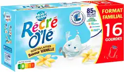 Auchan Sans marque goûter laitier en gourde vanille récré o'lé offre