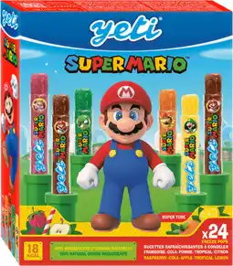 Auchan Yeti sucette à glacer super mario yeti offre