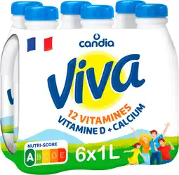 Auchan Supermarché Candia lait vitaminé viva candia offre