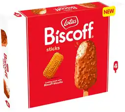 Auchan Supermarché Lotus bâtonnets glacés caramel biscoff lotus offre