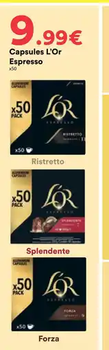 Hmarket L'or capsules espresso offre