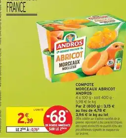 Intermarché Express Andros - compote morceaux abricot offre