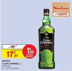 Intermarché Express Clan campbell - whisky offre
