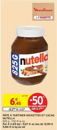 Intermarché Express Nutella - pâte à tartiner noisettes et cacao offre