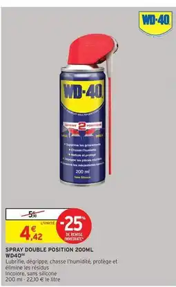 Intermarché Express Wd-40 - spray double position 200ml offre