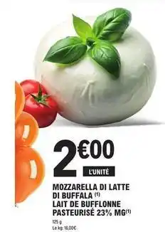 E.Leclerc Mozzarella di latte di buffala offre