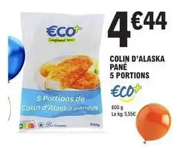 E.Leclerc Colin d'alaska pane 5 portions offre