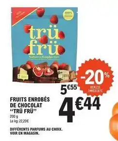 E.Leclerc Fruits enrobés de chocolat offre