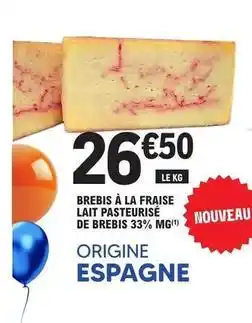 E.Leclerc Brebis à la fraise lait pasteurisé de brebis offre