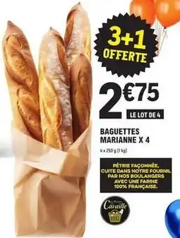 E.Leclerc Baguettes marianne x 4 offre