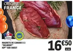 E.Leclerc Canard - magrets de x 3 offre