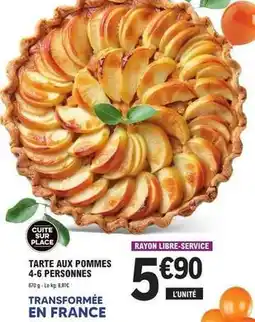 E.Leclerc Tarte aux pommes 4-6 personnes offre