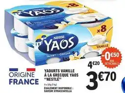E.Leclerc Nestlé - yaourts vanille à la grecque yaos offre