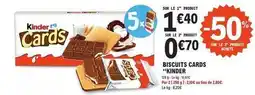 E.Leclerc Kinder - biscuits cards offre