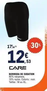E.Leclerc Care - bermuda de sudation offre